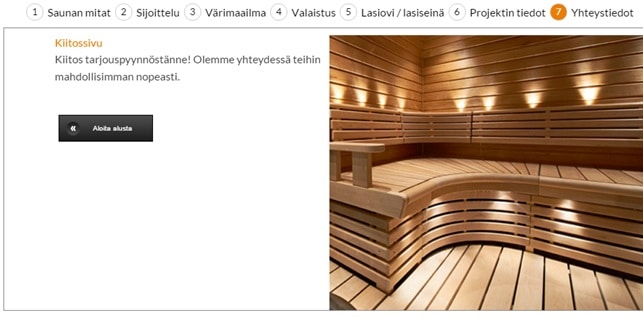 Sauna design programme, Sun Sauna