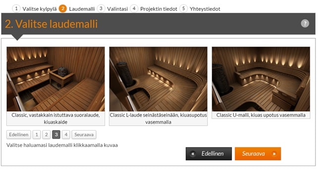 Sauna design programme, Sun Sauna