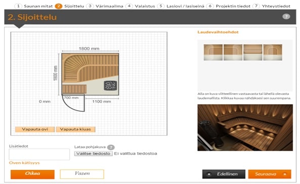 Sauna design programme, Sun Sauna