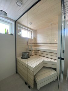 sauna panel, aspen