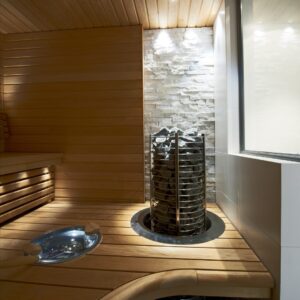 Sauna lamp, ceiling fibre lamp 1+4