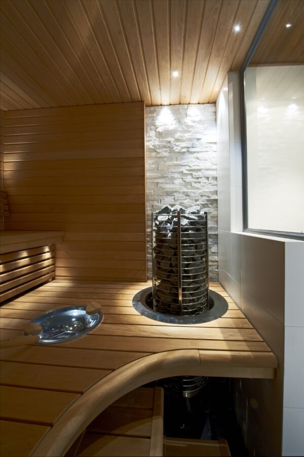 Sauna lamp, ceiling fibre lamp 1+4