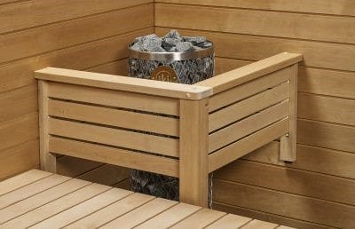 Stove railing, tarred alder