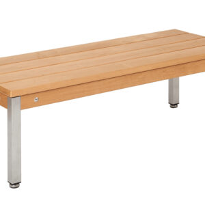 Washroom and changing room bench with RST legs