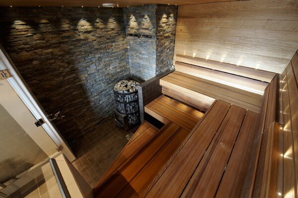 Sauna lamp, ceiling fibre lamp 1+7 - Image 3