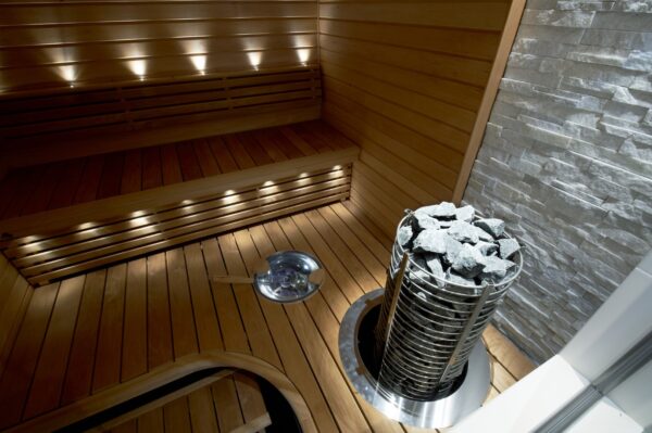 Sauna lamp, fibreglass 10+1 -fibre