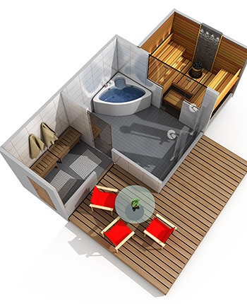Bastudesign, del 2/9: Spadesign för hemmaspa