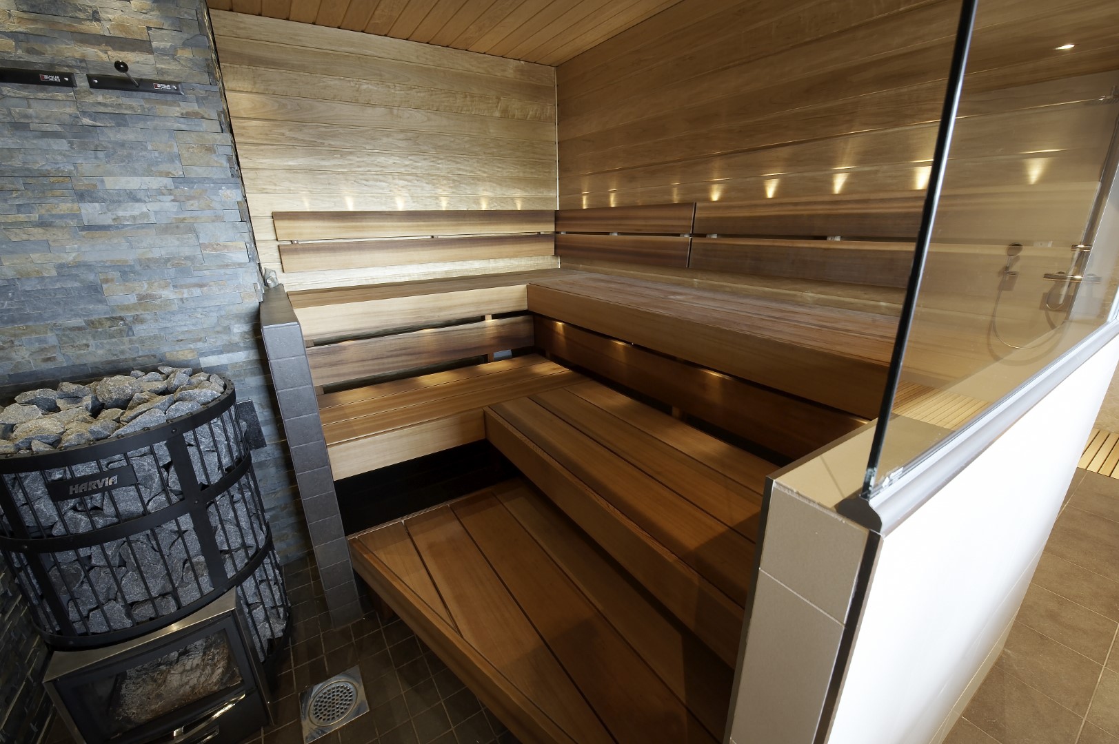 Relax decking, heat-treated aspen