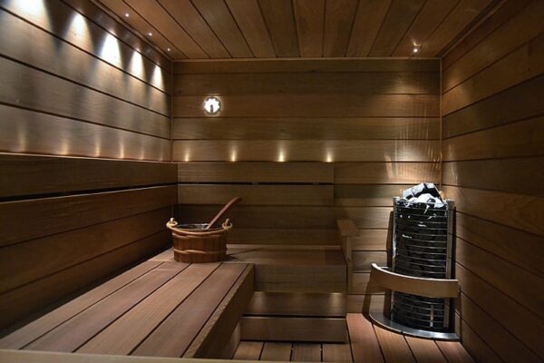 Sauna lamp, ceiling fibre lamp 1+7 - Image 2