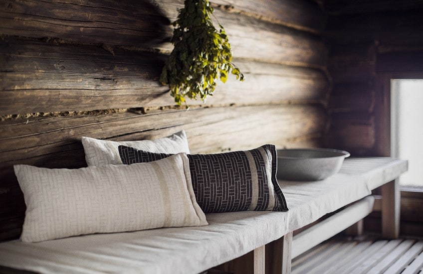 Sauna in the cottage, Midsummer