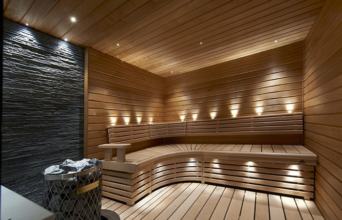 Sun Sauna's Classic decking, tarred alder