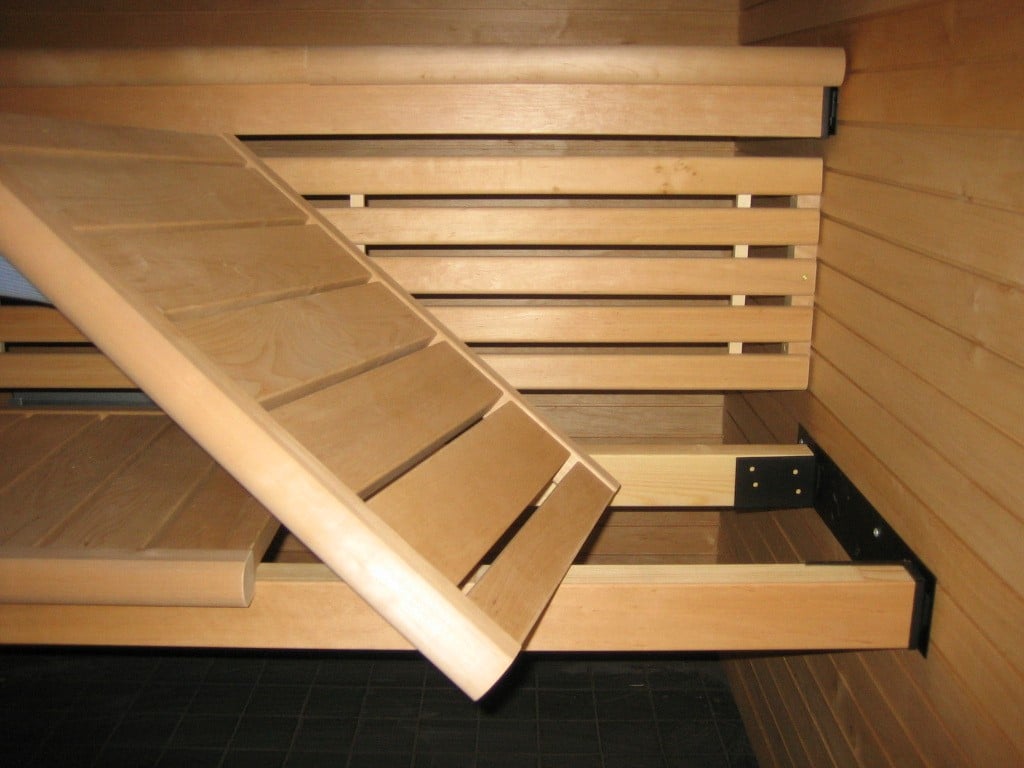 Sun Sauna Swing decking, tarred alder