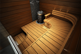Sun Sauna ceilings, 3D image