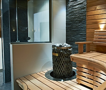 sauna glass wall smoke grey 2
