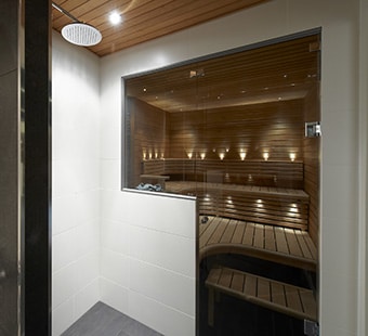 smoke grey glass wall