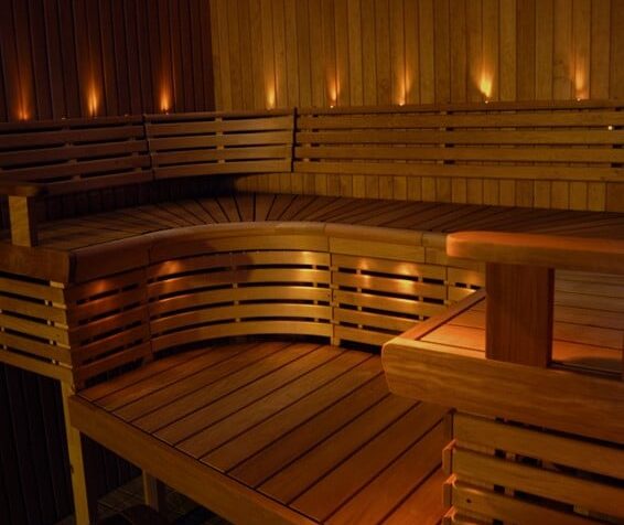 Sun Sauna’s exhibition stand from 2004