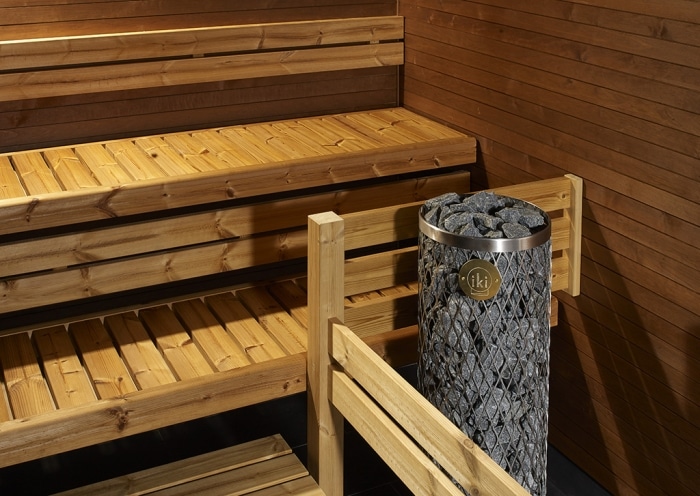 Bastutak Dura och räcke, tillverkade av varm furu