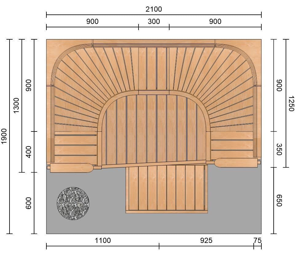 U-shaped laude