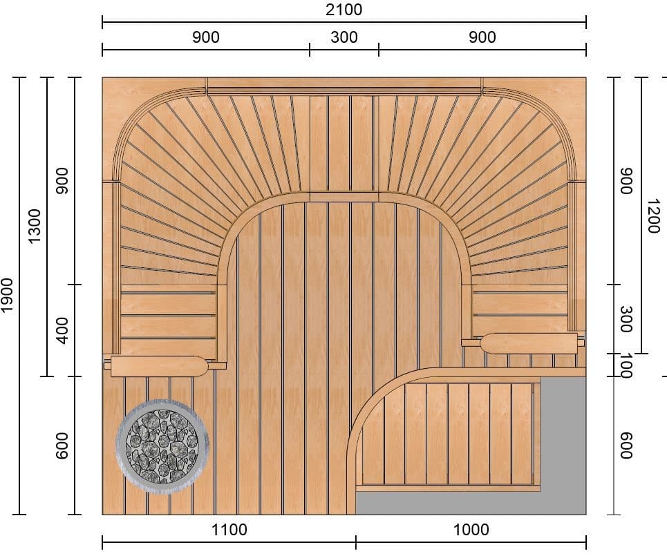 U-shaped laude